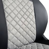 Чехлы Алькантара на Kia Spectra Чехлы Алькантара на Kia Spectra