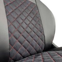 Чехлы Алькантара на Kia Spectra Чехлы Алькантара на Kia Spectra