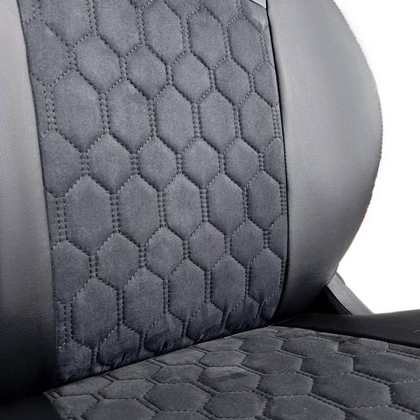 Чехлы Алькантара на Kia Spectra Чехлы Алькантара на Kia Spectra