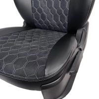 Чехлы Алькантара на Kia Spectra Чехлы Алькантара на Kia Spectra